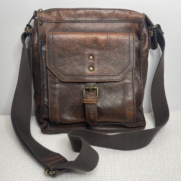 Patricia Nash Other - Patricia Nash Men's North South Vintage Tuscan Leather Crossbody Bag